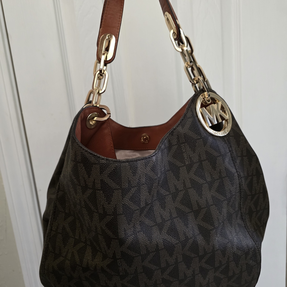 Michael Kors Brown Signature Tote Bag
